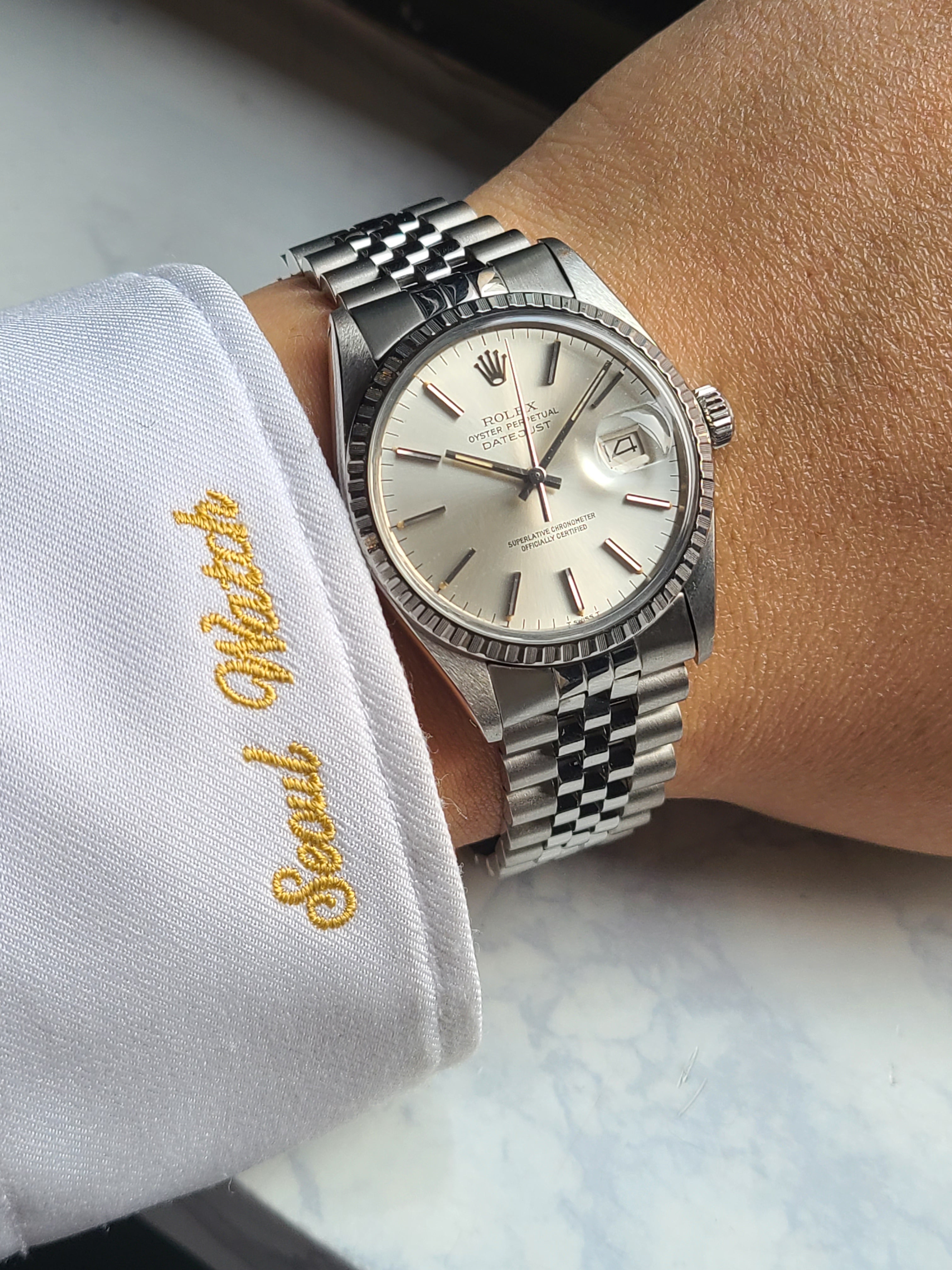 Rolex Datejust Silver Vintage 롤렉스 데이저스트 36 실버 다이얼 엔진턴 오이스터 브레이슬릿 빈티지